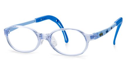 TKEC1 | Oval Blue Kids Glasses
