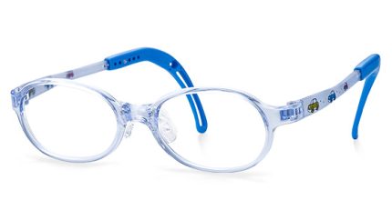 TKEC3 | Oval Blue Kids Glasses