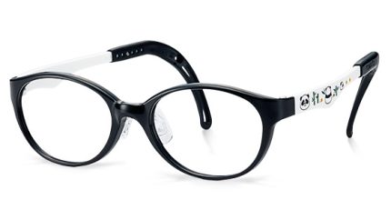 TKFC12 | Round Black Kids Glasses