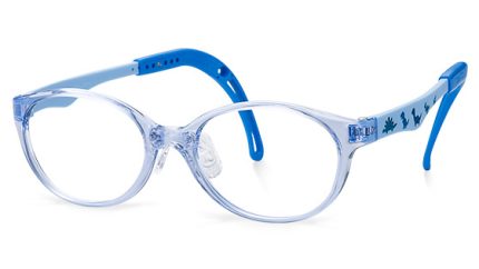 TKFC2 | Round Blue Kids Glasses