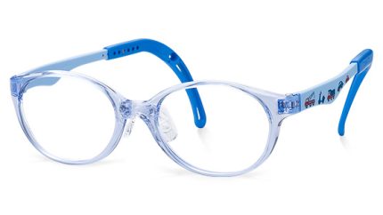 TKFC3 | Round Blue Kids Glasses
