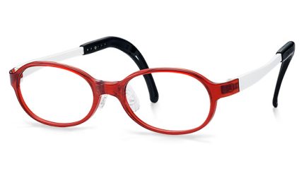 TKEC15 | Oval Red Kids Glasses
