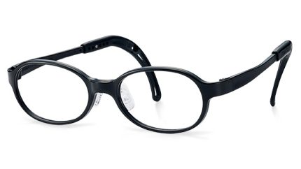 TKEC25 | Oval Black Kids Glasses