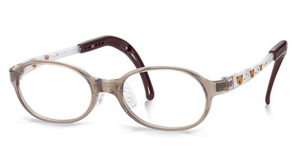 TKEC27 | Oval Brown Kids Glasses