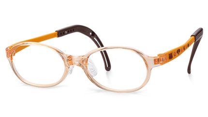TKEC32 | Oval Orange Kids Glasses