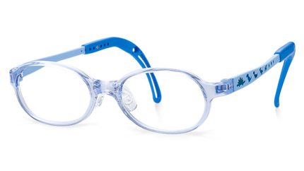 TKEC39 | Oval Blue Kids Glasses