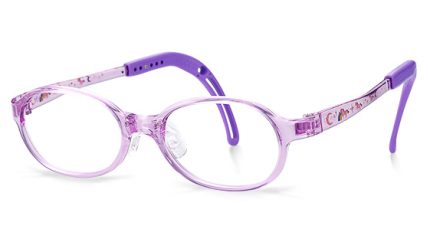 TKEC44 | Oval Purple Kids Glasses