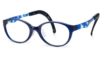 TKFC14 | Round Blue Kids Glasses