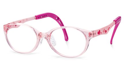 TKFC15 | Round Pink Kids Glasses