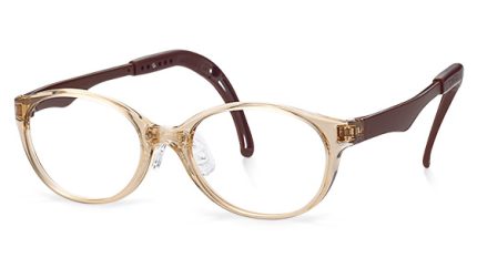 TKFC21 | Round Brown Kids Glasses