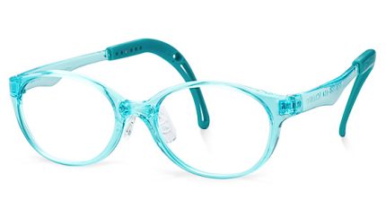 TKFC23 | Round Turquoise Kids Glasses