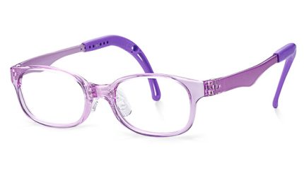 TKDC32 | Square Purple Kids Glasses