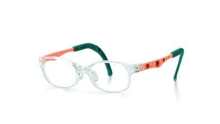 TKDC12 | Square Orange Green Kids Glasses